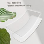 KaWaii Baby Cloth Diaper Liners Biodegradable Unscented Nappy Liner Rolls, SGS Certified 11 X 7”, 100 Sheets/Roll - Pack of 4 Rolls - Image 3